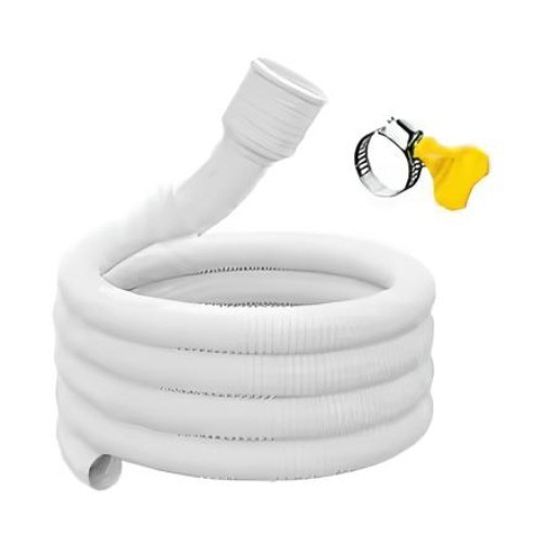 White drain hose - 1-5m,